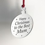 Christmas Gift For Mum Christmas Tree Decoration Engraved Bauble