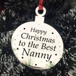 Christmas Gift For Nanny Christmas Tree Decoration Engraved