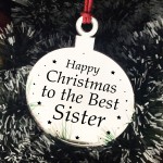 Christmas Gift For Sister Christmas Tree Decoration Engraved