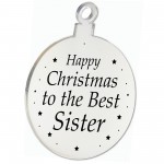 Christmas Gift For Sister Christmas Tree Decoration Engraved