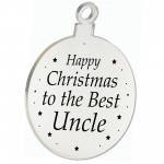 Christmas Gift For Uncle Christmas Tree Decoration Engraved