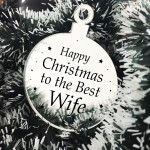 Christmas Gift For Wife Christmas Tree Decoration Engraved