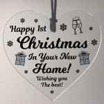 1st Christmas New Home Hanging Heart Christmas Tree Decoration