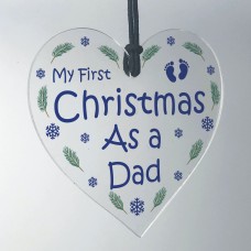 First Christmas As A Dad Bauble Hanging Christmas Tree Decor