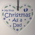 First Christmas As A Dad Bauble Hanging Christmas Tree Decor