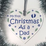 First Christmas As A Dad Bauble Hanging Christmas Tree Decor