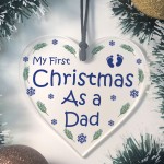 First Christmas As A Dad Bauble Hanging Christmas Tree Decor