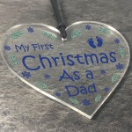 First Christmas As A Dad Bauble Hanging Christmas Tree Decor