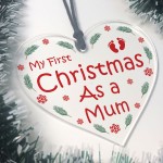 First Christmas As A Mum Bauble Hanging Christmas Tree Decor