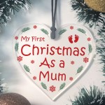 First Christmas As A Mum Bauble Hanging Christmas Tree Decor