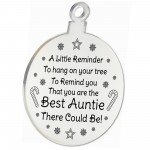 Special Christmas Gift For Auntie Engraved Bauble Gift