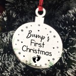 Bumps First Christmas Heart Decoration Acrylic Christmas Baubles