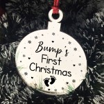 Bumps First Christmas Heart Decoration Acrylic Christmas Baubles