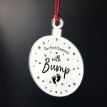 First Christmas With Bump Acrylic Decoration Christmas Tree