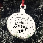 First Christmas With Bump Acrylic Decoration Christmas Tree