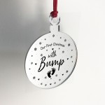 First Christmas With Bump Acrylic Decoration Christmas Tree