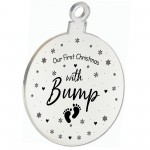 First Christmas With Bump Acrylic Decoration Christmas Tree