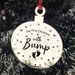 First Christmas With Bump Acrylic Decoration Christmas Tree