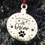 Acrylic Personalised Dog Cat Pet Memorial Christmas Tree Decor