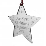 First Christmas Together Decoration Personalised Tree Decoration