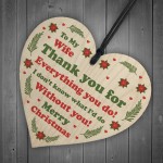 Christmas Gift For Wife Wood Christmas Tree Decoration Thank You