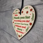 Christmas Gift For Wife Wood Christmas Tree Decoration Thank You