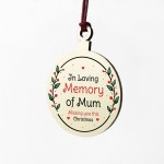 Rememberance Christmas Decoration For Mum In Memory Mum