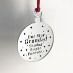 Rememberance Christmas Tree Bauble Beautiful Grandad Memorial