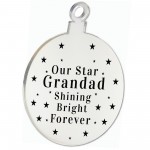 Rememberance Christmas Tree Bauble Beautiful Grandad Memorial