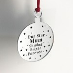 Rememberance Christmas Tree Bauble Beautiful Mum Memorial Gift