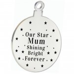 Rememberance Christmas Tree Bauble Beautiful Mum Memorial Gift