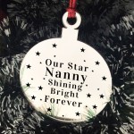 Rememberance Christmas Tree Bauble Beautiful Nanny Memorial Gift