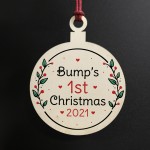 Bumps 1st Christmas Wood Decoration Christmas Tree Bauble