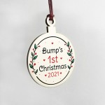 Bumps 1st Christmas Wood Decoration Christmas Tree Bauble