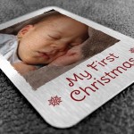 My First Christmas Gift For Daughter Son Personalised Card Baby