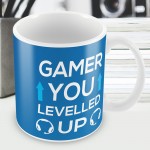 Gamer You Levelled Up Funny Gamer Gift For Christmas Birthday