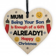 Mum Christmas Funny Gift From Son Novelty Christmas Tag Decor