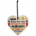 Mum Christmas Funny Gift From Son Novelty Christmas Tag Decor