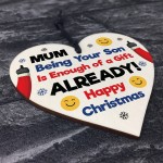 Mum Christmas Funny Gift From Son Novelty Christmas Tag Decor
