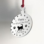 Cat Memorial For Christmas Tree Personalised Engraved Bauble