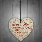 Cute Cats 1st Christmas Decoration Personalised Cat Lover Gift