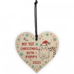 Cute Cats 1st Christmas Decoration Personalised Cat Lover Gift