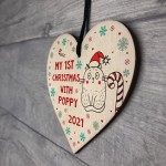 Cute Cats 1st Christmas Decoration Personalised Cat Lover Gift