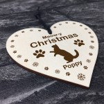 Meowy Christmas Decoration For Cat Personalised Cat Gift For Cat