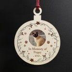 In Memory Of Cat Personalised Christmas Tree Decoration Cat Gift