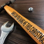 Rude Christmas Gift For Husband Boyfriend Engraved Hammer Gift
