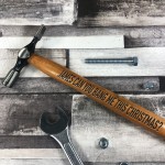 Rude Christmas Gift For Husband Boyfriend Engraved Hammer Gift