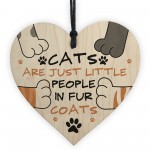 Cats Are Just Little People In Fur Coats Funny Cat Gift