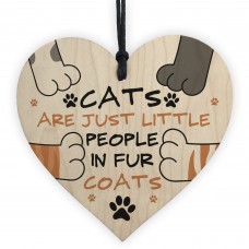 Cats Are Just Little People In Fur Coats Funny Cat Gift
