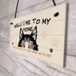 Funny Cat Sign Welcome Sign Cat Lover Gift For Women Home